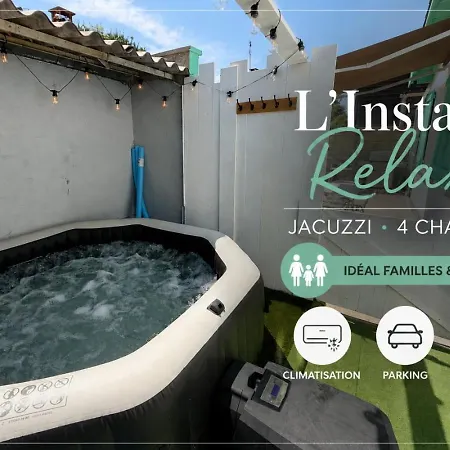 L'instant Relax Jacuzzi Clim Parking Holiday home